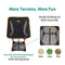 TREKOLOGY Sand Cover, Beach Mat and Ground Sheet - Prevent Portable Camping Chairs from Sinking in Soft Grounds, Sand or Grass - Anti-Sinking Solution Fits Most Compact Folding Camp Backpacking Chair