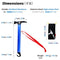 Triwonder Camping Tent Hammer Lightweight Outdoor Multi-Function Hammer Aluminum Hammer with Tent Stake Remover for Rain Fly Tent Tarp (Red)