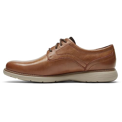 Rockport Men's Garett Plain Toe Oxford, Caramel, 11 US Wide