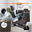 TOMERSUN 4 Blades Stove Fan Heat Powered Wood/Log Burner Fan Eco Friendly Heat Circulation for Wood/Log Burner/Fireplace