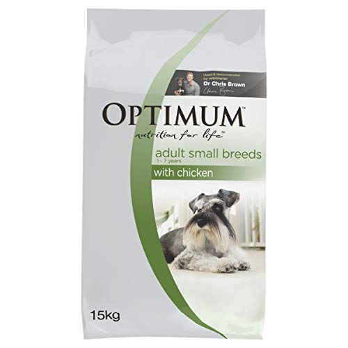 Optimum Adult Small Breed Chicken Rice Dry Dog Food Bag 15kg