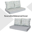 HonTop Outdoor Loveseat Cushions for Furniture Indoor Bench Chair Glider Deep Seat Patio Slipcovers Sunbrella ,46 x 26, Gray