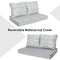 HonTop Outdoor Loveseat Cushions for Furniture Indoor Bench Chair Glider Deep Seat Patio Slipcovers Sunbrella ,46 x 26, Gray