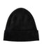 100% Pure Cashmere Beanie for Women and Men, Cuffed Warm Hat with Gift Box, Black, One Size