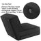 (Black) - Giantex Fold Down Chair Flip Out Lounger Convertible Sleeper Bed Couch Game Dorm Guest (Black)