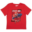 Marvel Spider-Man Graphics Boys 3-Piece Set - Short Sleeve T-Shirt, Shorts, & Pants 3-Pack Bundle Set for Kids and Toddlers, Red/Blue, 4