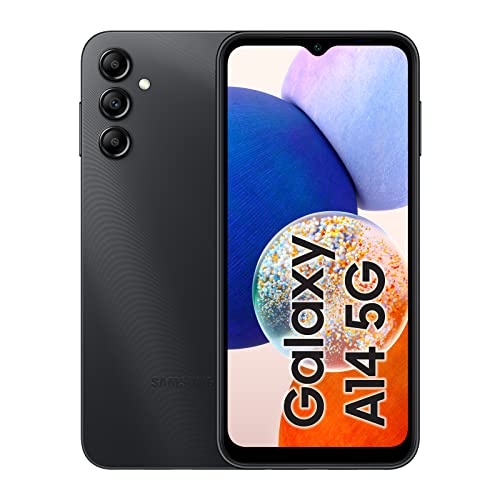 Samsung Galaxy A14 5G Single SIM Smartphone, Black, 4GB RAM, 128GB Storage