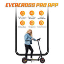 EVERCROSS EV10K PRO App-Enabled Electric Scooter, Electric Scooter Adults with 500W Motor, Up to 19 MPH & 22 Miles E-Scooter, Lightweight Folding Electric Scooter for Adults with 10'' Honeycomb Tires