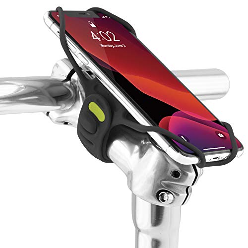 【Bone】Bicycle Phone Mount Pro 3, Universal Bike Handlebar Holder (3rd Gen Pro) Compatible with iPhone 15, 14, 13, 12, 11 Pro Max Plus, Galaxy S10 S9 Edge Note Series, Fits Devices 5.8" to 7.2" - Black