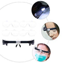 POPETPOP Magnifier Led Magnifying Glass Screen Glasses Reading Glasses with Lights Magnifying Glasses with Light Led Magnifying Eyewear Magnifying Glass with Light Reading Magnifying Glass