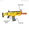 NERF Hasbro FORTNITE AR-L Scar - NERF - Elite Blaster - Motorized Blaster, 20 Official NERF - Fortnite Elite Darts, Flip Up Sights - Kids, Youth, Teens, Adults - Outdoor Toys and Games - Ages 8+