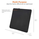 Amazon Basics Memory Foam Seat Cushion - Black, Square