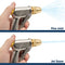 DERASL Garden Hose Gun,Spray Gun Garden Hose Nozzle 100% Metal with Adjustable Water Flow for Car Wash,Showering Pets and Watering Plant Pressure Washer Accessories