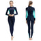 Dive Skins Full Body Swimsuit Wetsuit Scuba Rash Guard Diving Suit for Women Men Adult, Long Sleeve Swimwear One Piece UV Protection Quick Dry Sunsuit for Surfing Snorkeling Kayaking (Blue, S)