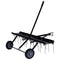 'vidaXL Efficient Lawn Scarifier-Dethatcher for Ride-on Mower, Steel Construction, Garden Aerator with 100cm Working Width, 102x85x37cm, Black