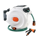 Greenfingers 20M Retractable Water Hose Reel Garden Spray Gun Storage AutoRewind