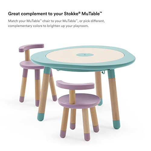 Stokke MuTable Chair - Compliments Your Stokke MuTable playroom Furniture - Colour: Mauve