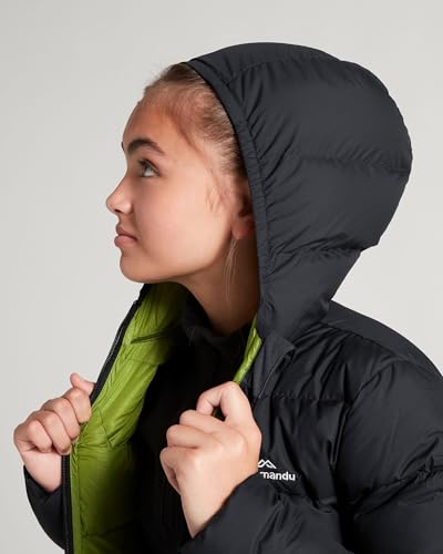 Kathmandu Epiq Girls Down Puffer Warm Outdoor Winter Jacket Kids Black 10YRS