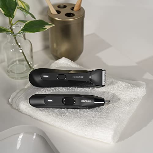 MANSCAPED™ The Perfect Duo 4.0 Contains The Lawn Mower™ 4.0 Waterproof Electric Body Hair Trimmer and The Weed Whacker™ 2.0 Nose & Ear Hair Trimmer