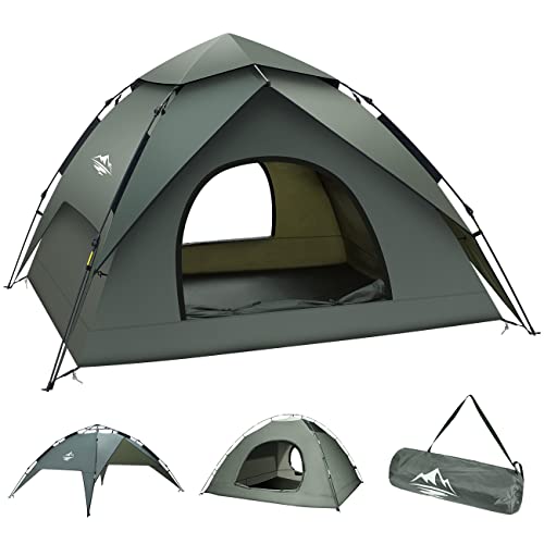 Camping Tent, Family Dome Tent, Automatic Instant Portable Tent for Backpacking Hiking 4 to 5 Person