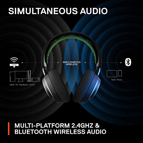 SteelSeries Arctis Nova 7X Wireless USB-C Multi-Platform Gaming Headset with Bluetooth for Xbox, PC, Playstation, Nintendo Switch & Android - 38 Hr Battery, Fast Charging, Noise-Cancelling Microphone