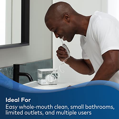 Waterpik ION Professional WF12 Rechargeable and Portable Cordless Water Flosser Teeth Cleaner - White