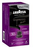 Lavazza, Espresso Maestro Intenso, 30 Aluminium Capsules Compatible With Nespresso Original Machines, Wood, Spice, & Cocoa Notes, Arabica & Robusta, Intensity 11/13, Medium Roasting, Zero CO2 Impact