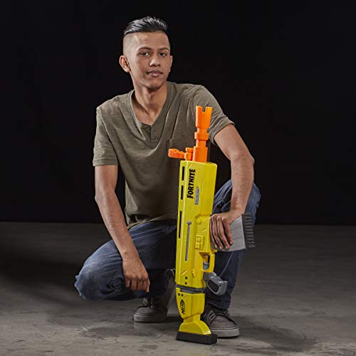 NERF Hasbro FORTNITE AR-L Scar - NERF - Elite Blaster - Motorized Blaster, 20 Official NERF - Fortnite Elite Darts, Flip Up Sights - Kids, Youth, Teens, Adults - Outdoor Toys and Games - Ages 8+