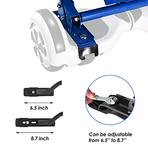 Hover Kart Hoverboard Seat Attachment for Self Balancing Scooter Adjustable Go Kart Hover Board Accessories for Kids Adults (Blue)