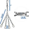 Yes4All Punching Bag Hanger, Stainless Steel Swivel Chain with 4 Snap Hooks for Heavy Bag, Gym Swing, Trapeze, and Hammock