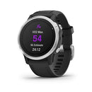 Garmin Fenix 6S, Premium Multisport GPS Smartwatch, Silver With Black Band