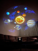 LUP-0027 Solar System Projector with 4 HD Films, Over 20000 Stars Planet Galaxy Images, Ideal Kids STEM Education Toys, Starry Night Light, Decoration for Home Theater, Ceiling, Bedroom, Party, Living Room