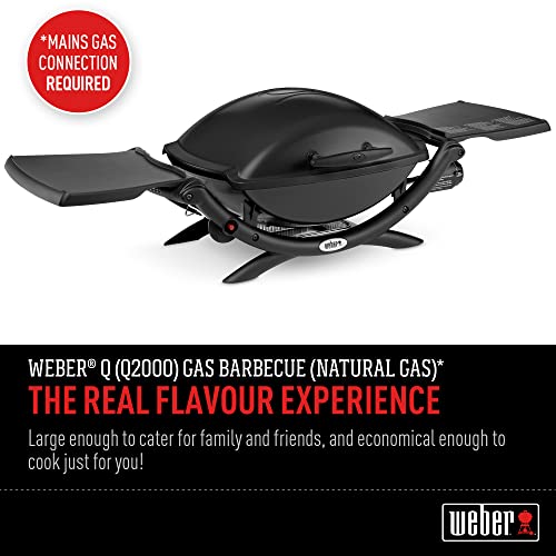 Weber Q (Q2000 - Classic 2nd Generation) NG BBQ - Natural Gas Required