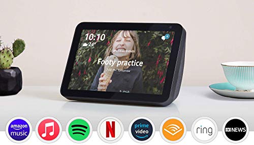 Echo Show 8 (1st Gen) - HD 8" smart display with Alexa - Charcoal Fabric