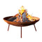 Outdoor Fire Pit-Grillz 60cm Fire Pit Bowl Portable Camping Backyard Garden