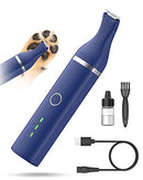 oneisall Paw trimmer for dogs, quiet dog clipper, paw shaver, dog for paws, eyes, ears, face, body (blue)