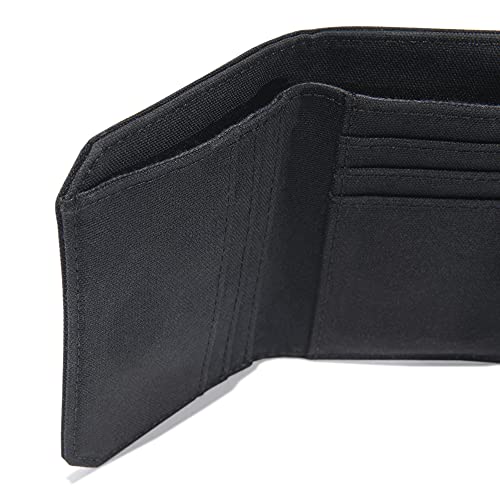 Carhartt Men's Standard Trifold, Durable Wallets, Available in Leather and Canvas Styles, Nylon Duck (Black), One Size