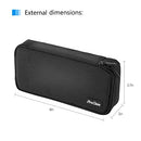 ProCase Pencil Bag Pen Case, Large Capacity Students Stationery Pouch Pencil Holder Desk Organizer with Double Zipper, Portable Pencil Pouch for School Office Supplies –Black