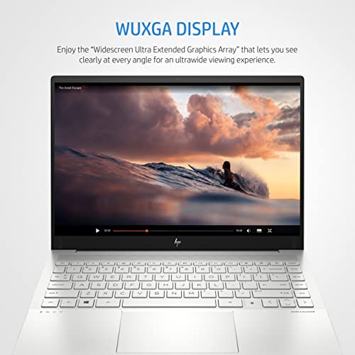 HP Envy 14 inch Touchscreen Laptop, Core i5-1135G7, 16GB RAM, 512GB SSD, Nvidia GeForce GTX 1650Ti 4GB, Brightview IPS Screen with 400 nits, Natural Silver - Fingerprint Reader (5S2K6PA)