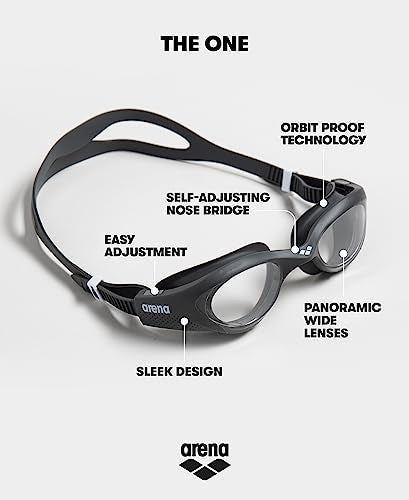 arena The One Swim Goggle, The One Swim Goggle, 001430-545-NS, Smoke / Grey / Black