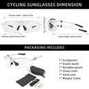 ROCKBROS Bike Sunglasses Men’s Photochromic Sunglasses Cycling Running Sunglasses UV Protection for Outdoor Sports Driving Fishing Golf Beach Baseball Goggles