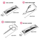 Set of 12Pcs Manicure Pedicure Kit, Nail Clippers, Professional Grooming Kit, Nail Tools with Luxurious Travel Case