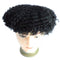 Lumeng Toupee for Men 100% Remy Human Hair 360 Wave Afro Toupee for Black Men 8x10inch Thin Skin PU System Afro Kinky Curl Replacement Curly Lace Units 8x10inch 1# 8MM