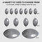 EKIND 36Pcs Egg Sinkers Weights Fishing Olive Shape Inner Core Assortment Lead Oval Shape Bass Casting Gear Kit for Saltwater Freshwater Fishing