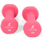 ProSource Set of 2 Neoprene Dumbbell Coated for Non-Slip Grip 0.5 Kg., Pink