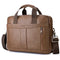 SPAHER Mens Leather Laptop Bag Briefcases for Men 15.6 Inch Leather Briefcase Business Work Laptop Handbag Shoulder Bag Office Bag for Men Laptop Messenger Bag