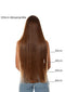 Hair2Heart 25 x 0.8g Premium Nanoring Straight Human Hair Extension, Chocolate Brown, 50 cm Length