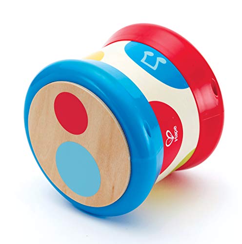 Hape Baby Drum Battery Operated Musical Percussion Instrument Wooden Toy Kids 6m