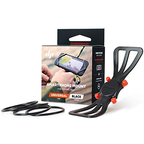 Deeper Smartphone Mount for Fishing Rod – See Phone and Keep Hands Free While Using Sonars