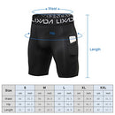 Lixada Men's Elastic Shorts Pants Performance Sports Baselayer Cool Dry Tights Active Workout Underwear